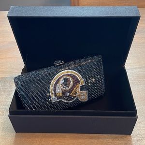 Anastasio Moda The Jane Washington Redskins Swarovski Crystal Clutch